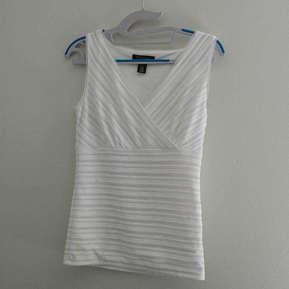 White House Black Market White Blouse